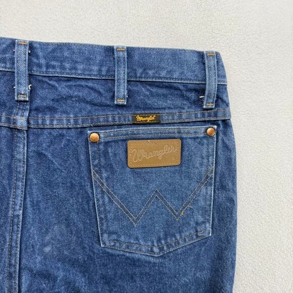 Vintage Wrangler Jeans Men's 36x30 Fits 34x28 Blue Medium 13MWZ Cowboy Rancher - Picture 1 of 10